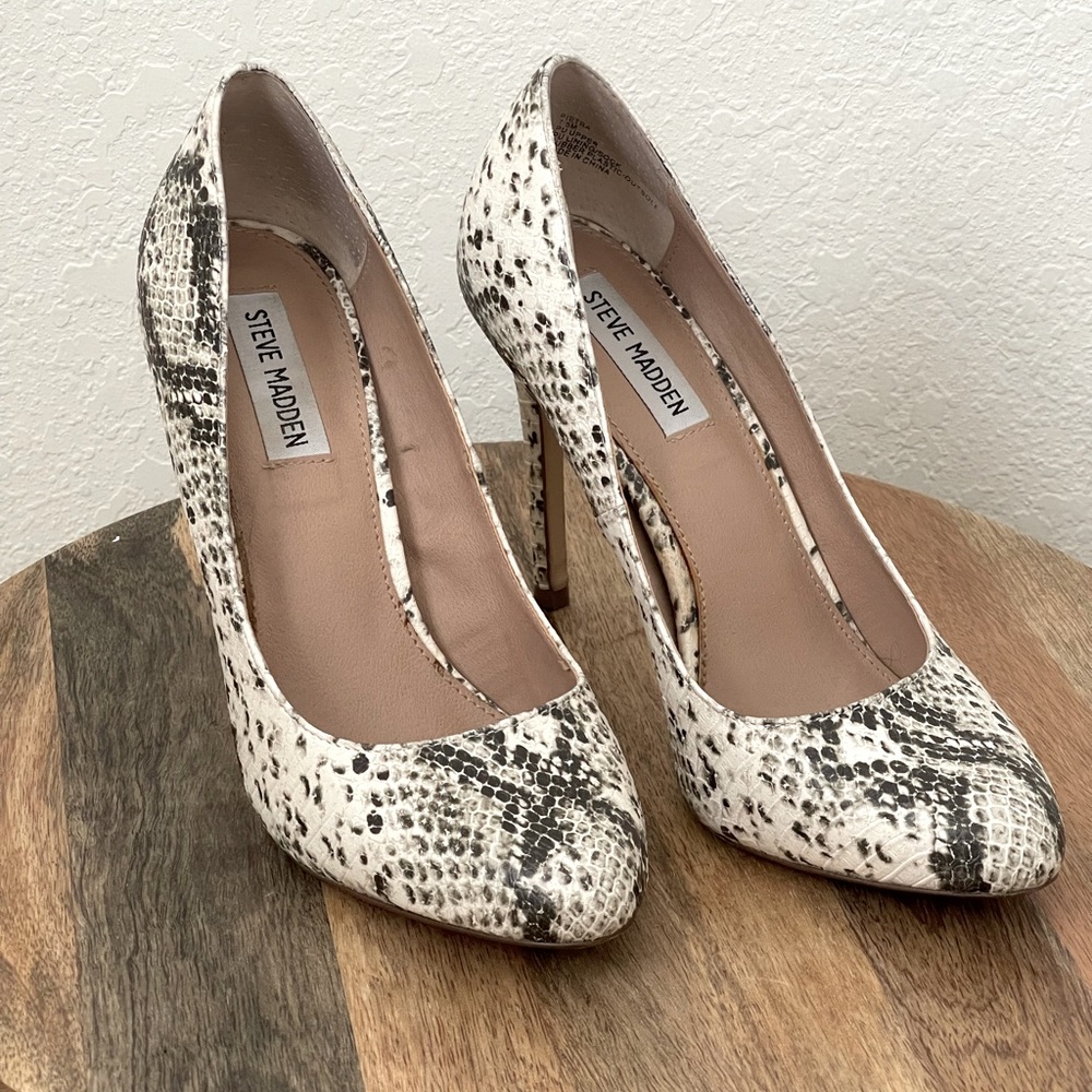 Ladies ‘Steve Madden’ Snake Skin 4 inch Heels